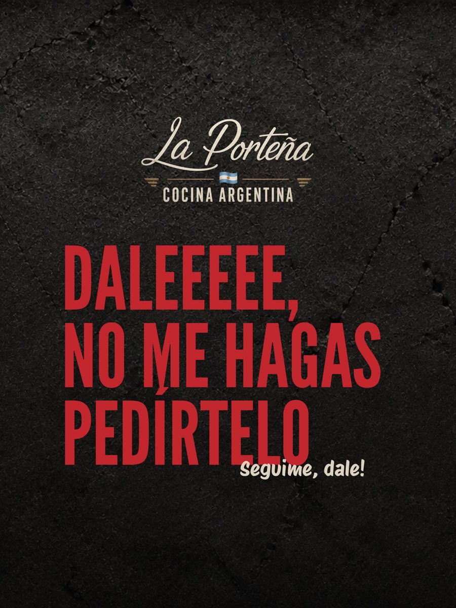 Publicación: Daleeee, no me hagas pedírtelo. Seguime, dale!
